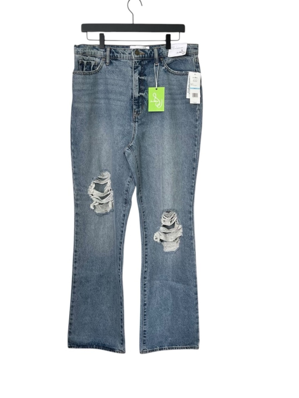 Sam Edelman Yaro 90s High Rise Pinched Waist Distressed Jeans Straight Leg Sz 31